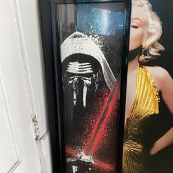 Kylo Ren Glass Wall Art