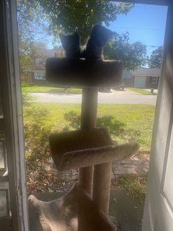 Cat tree house