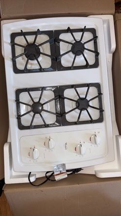 Whirlpool 4-Burner Gas Cooktop White