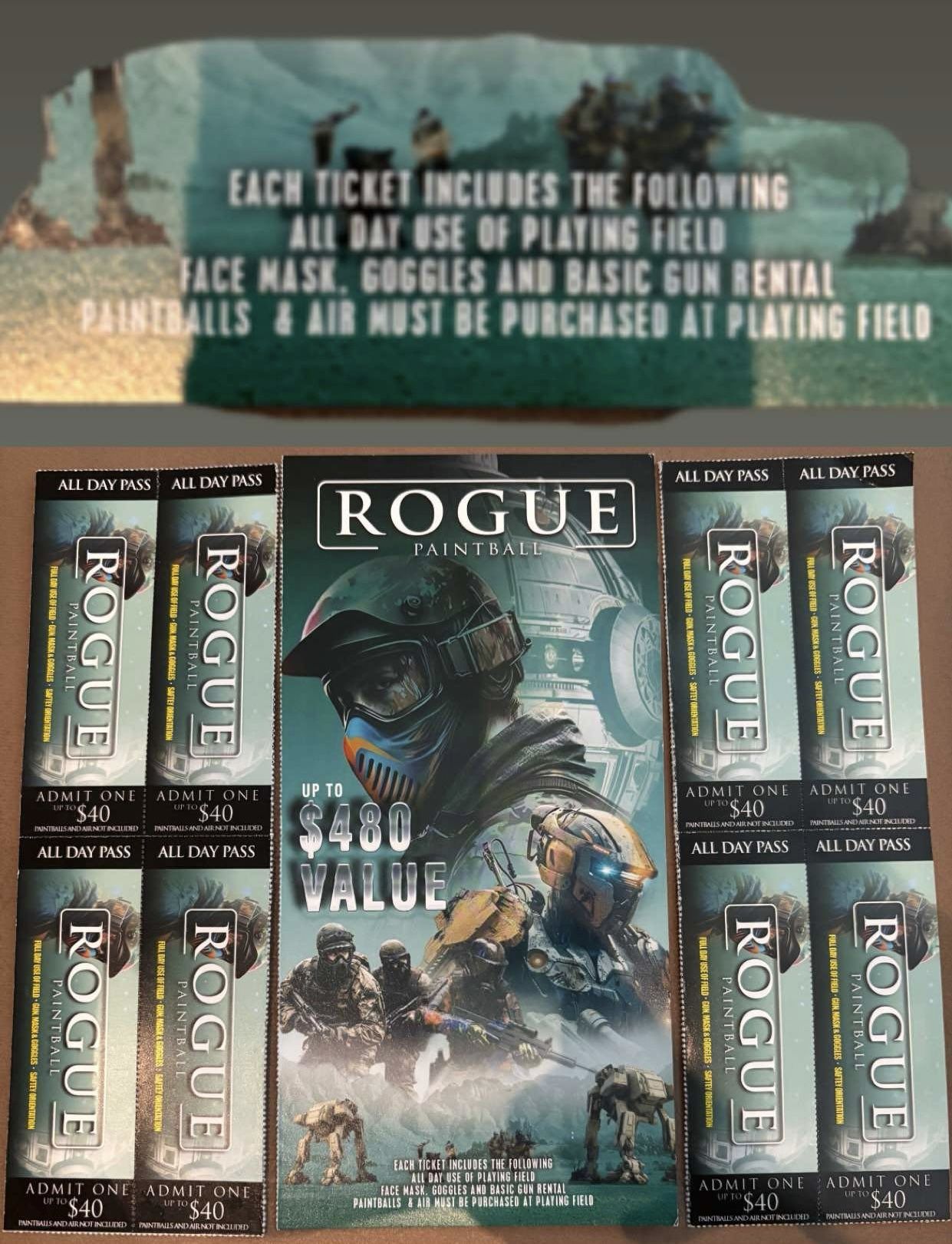 PAINTBALL ALLDAY FIELD PASSES‼️‼️