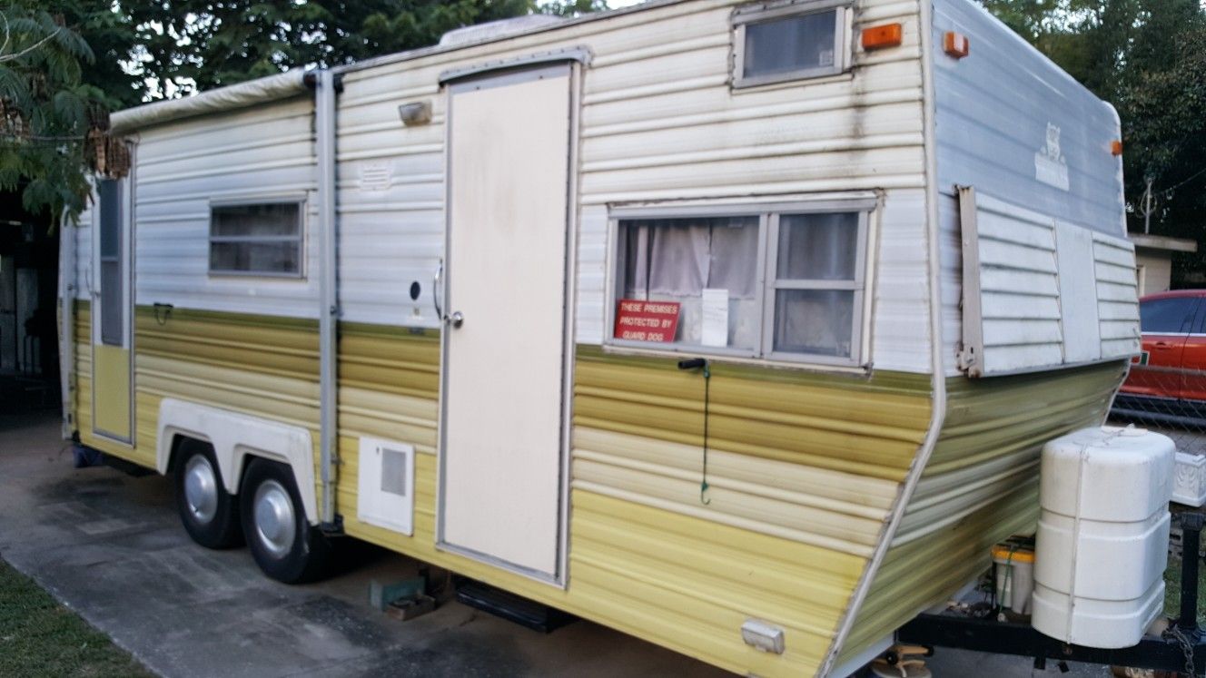 Vintage 1977 prowler travel trailer