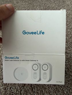GoveeLife Water Leak Detector 1s with Smart Gateway 1s – 1+2 Pack – Brand New