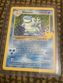 Pokemon Blastoise 2/102 Halo Card Excellent Condition