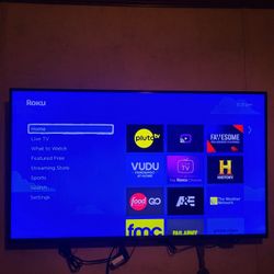 VIZIO 50in. TV Comes with a Roku Device and Remotes (Comes with the TV legs but not a wall mount)