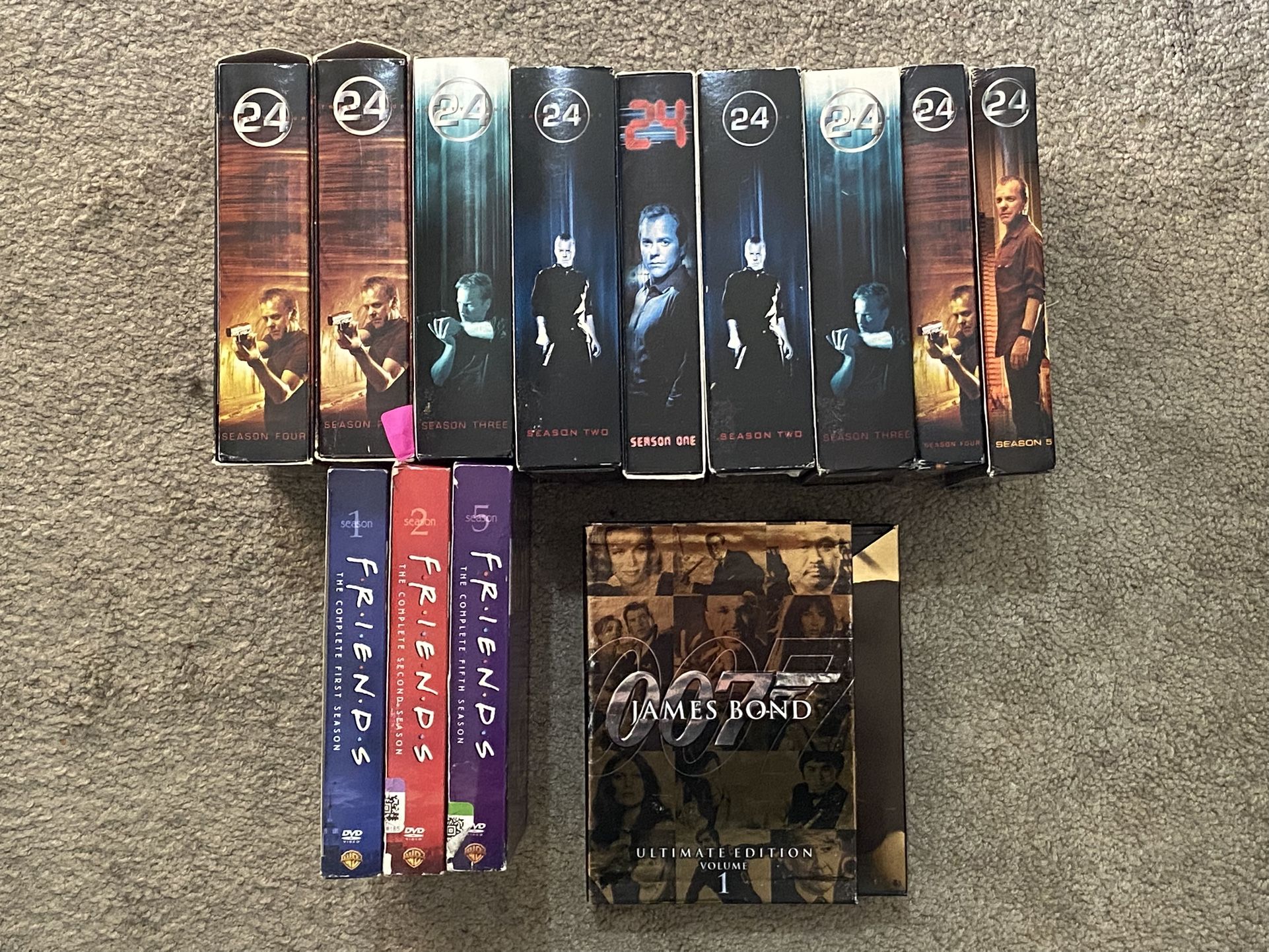 Huge Lot Of DVD Sets 007, Friends, 24