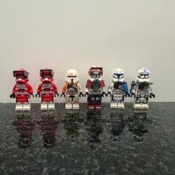 LEGO Star Wars Clone Trooper Minifigures Lot of 6