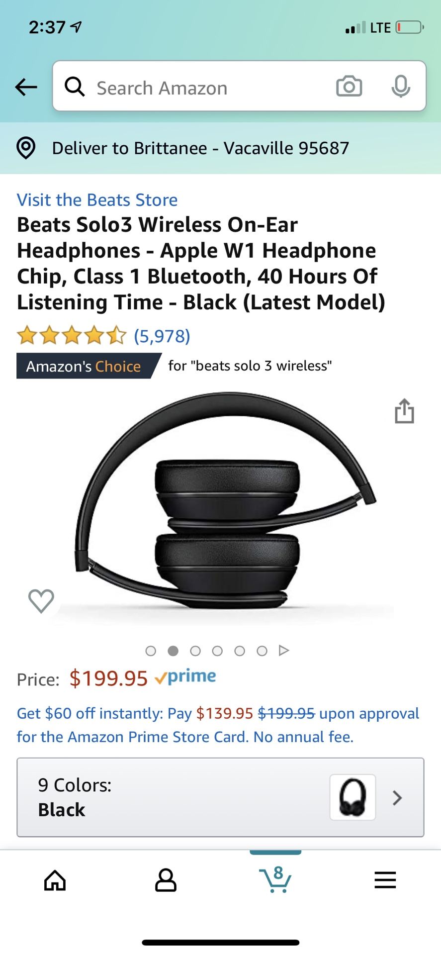 Beats solo3 wireless headphones