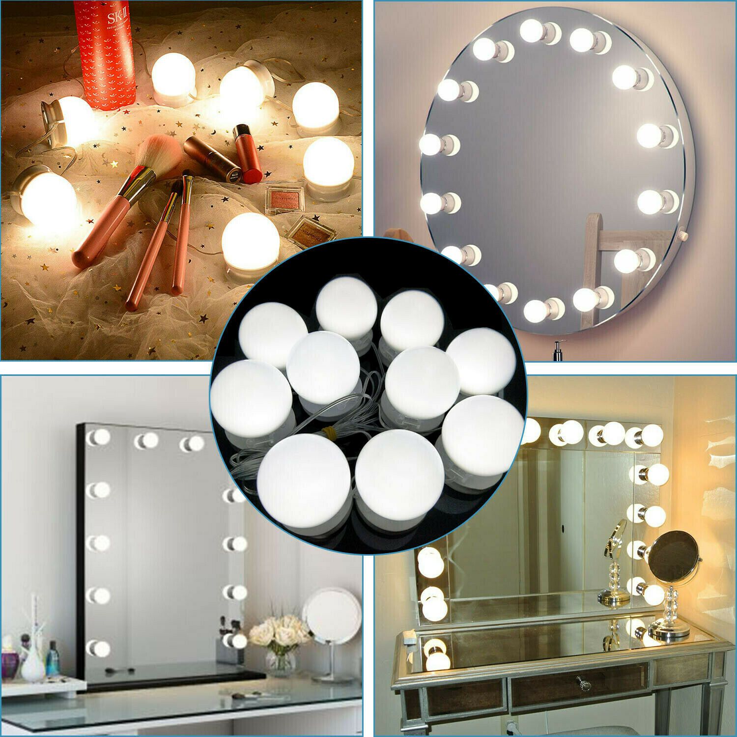 Dimmable Mirror Lamp Lights Kit