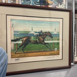 Signed Horse If The Year Frame 