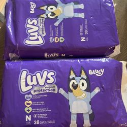 Luvs Bluey Newborn Diapers