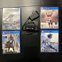 PS4 Controller Charger Dock And 4 Games: Madden 16, NHL 16, MLB 14 And Destiny