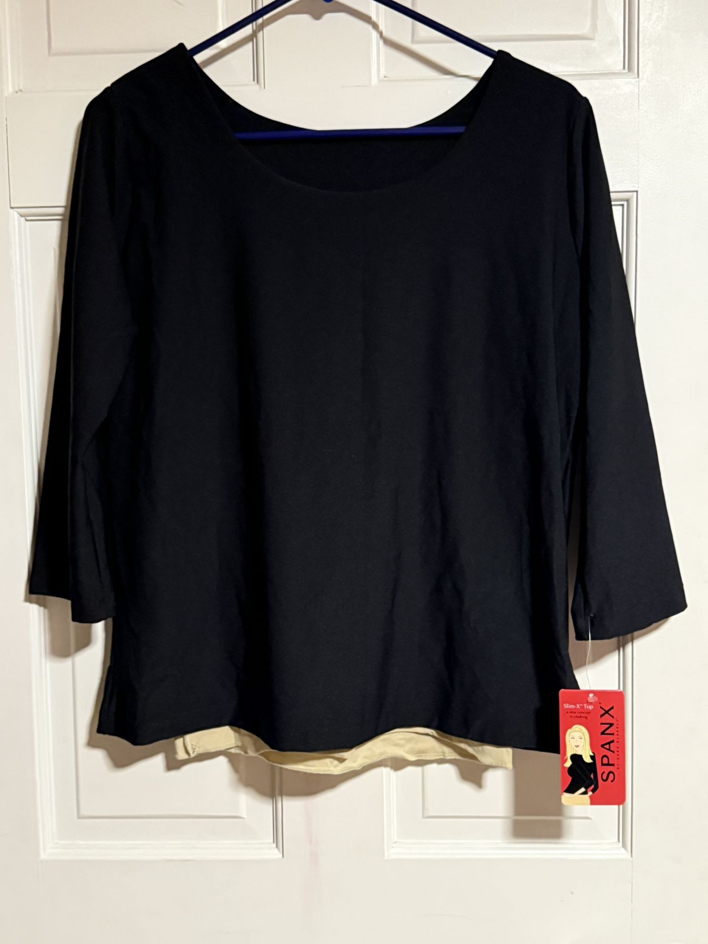 Spanx Slim-X Top XL Reversible With Tuck In Liner