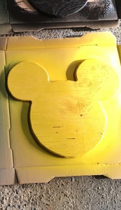 Custom wood Mickey head