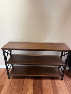 Industrial 3-Tier Console Shelf Table