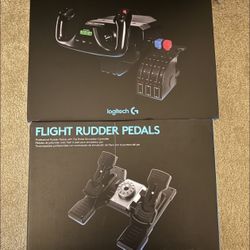 Logitech Flight System (Yoke + Throttle + Rudder Pedals)