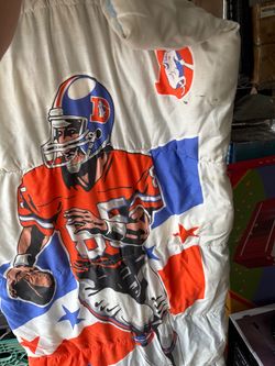 Vintage Denver Broncos NFL Sleeping Bag