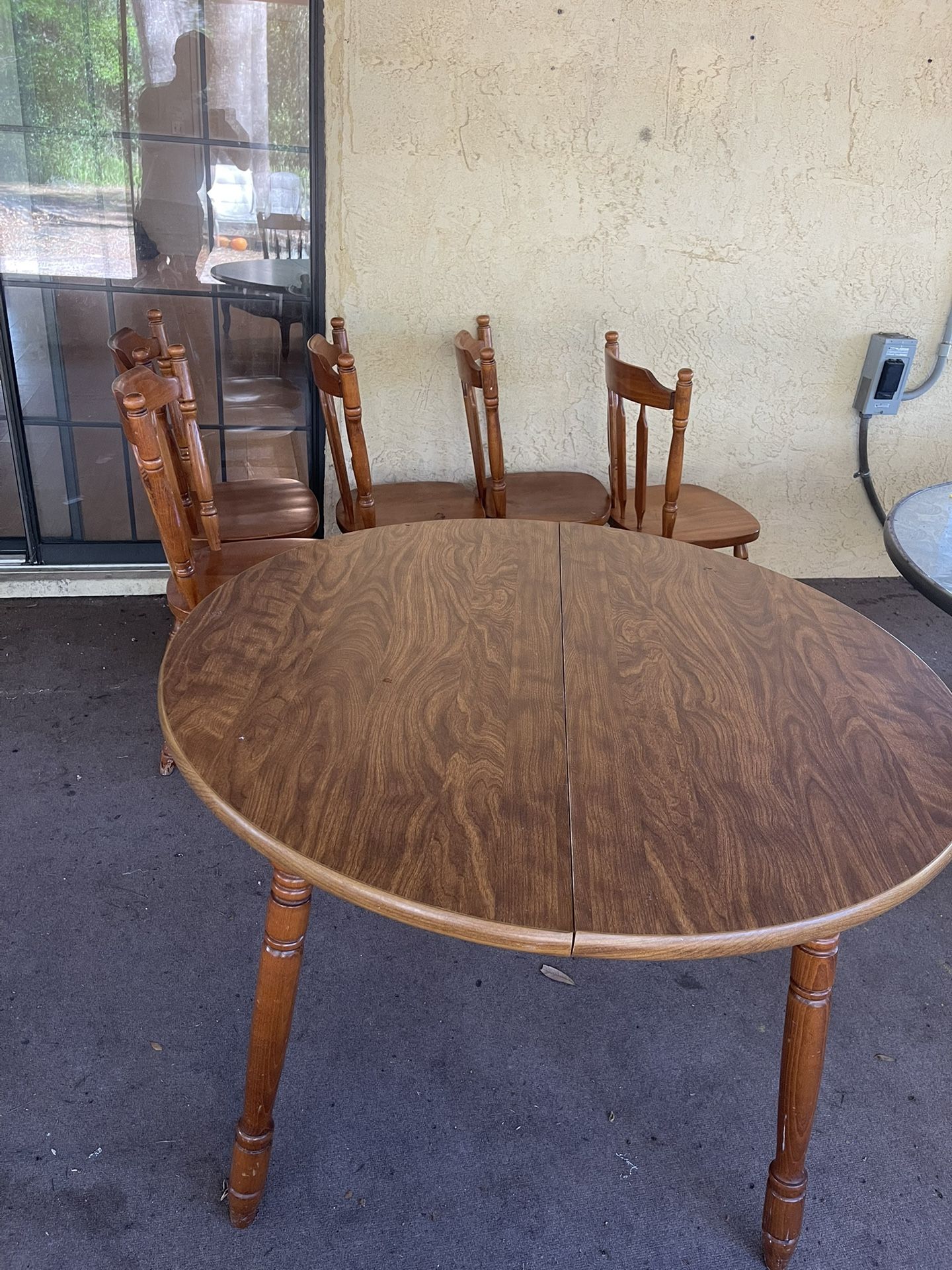 Wooden Table And Chairs