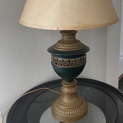 Antique Lamps - Green And Gold 