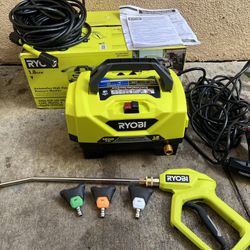 RYOBI 1200 PSI 1.8 GPM Cold Water Automotive High Flow Electric Pressure Washer Kit(No Foamer)
