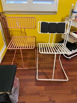2 steel outdoor chairs by  EGOE HOPE