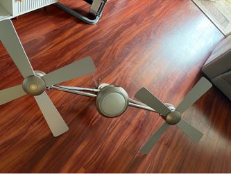Double ceiling fan