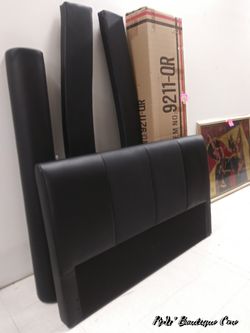 $375.00 QueenSize Bed , Leather Headboard & Frame , CLEARANCE SALE , Purchase & PickUp @ Store