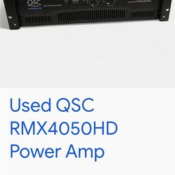 qsc rmx 4050 hd professional amplifier
