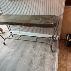 Stone Top Console by Drexel