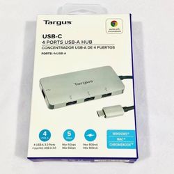 Targus USB-C 4-port USB-A Hub - New
