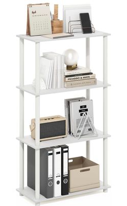 White 4-Tier Storage Rack