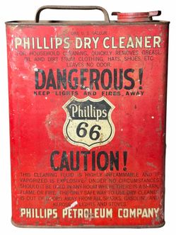 Vintage Phillips Dry Cleaner Old 1 Gallon Can