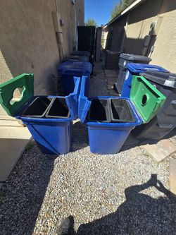 Trash/Recycle Combo Bins