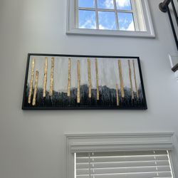 Abstract Art (Gray, Black, White, Gold)