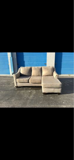 Beige sectional sofa(free delivery)