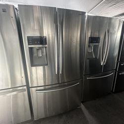 Samsung French Door Stainless Steel Fridge We Deliver And Install👨🏻‍🔧🚚