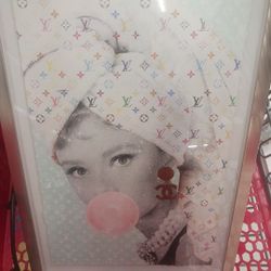 Louis Vuitton Audrey Hepburn Framed Art