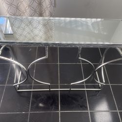 Silver Console Table