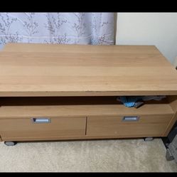 Tv Console Used Good Condition With Working Wheels 