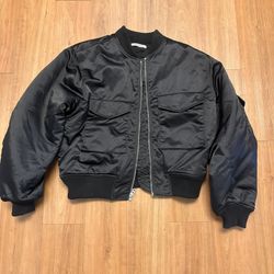 No Maintenance Nylon Bomber Jacket