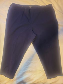 TALBOTS Plus Size Heritage Pants 22wp Navy BLUE
