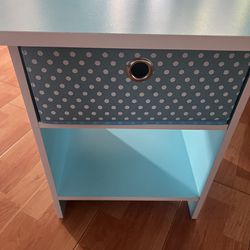 Kid Blue  Nightstand With Drawer 