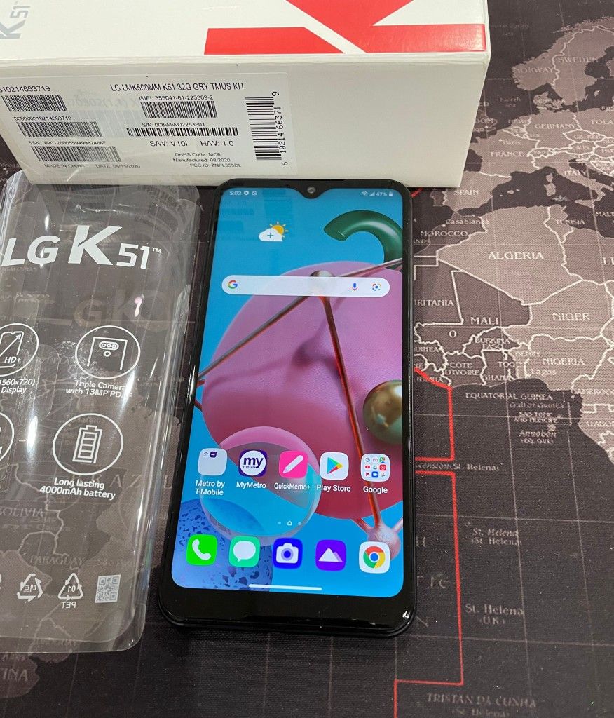 LG K51 6.5” Display GSM UNLOCKED -NEW -Triple Camera