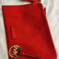 Michael Kors Orange Pochette Wristlet 