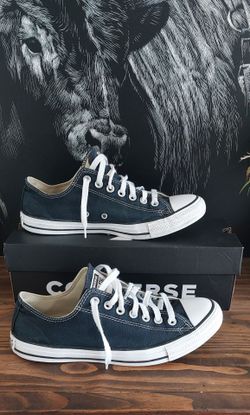 Womens Converse All Stars Sneakers Shoes Black And White Sz 10.5 Womens 8.5 Mens
