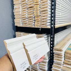 MDF Baseboard 3 1/2 $0.68 Molduras 