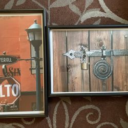 Original Art Prints - 21.5 x 30 in.  2 Sturdy Wooden Frames 