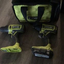 Ryobi Drill Set