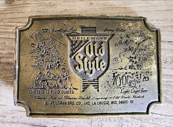 Vintage Oldstyle Beer Belt Buckle