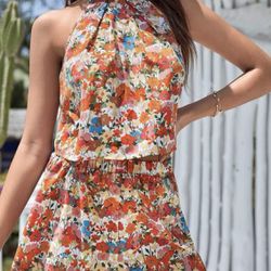 Floral Top and shorts set/ Summer
