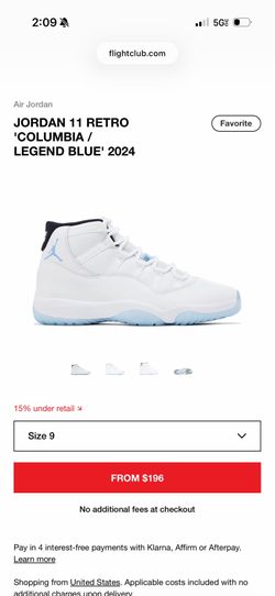 Jordan 11 legend blue